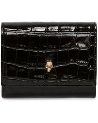 Alexander McQueen - Skull-charm Tri-fold Wallet - Lyst