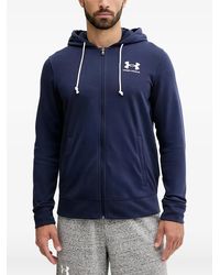 Under Armour - Logo-Detail Zipped Hoodie - Lyst