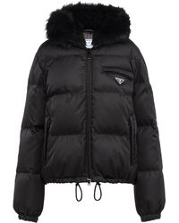 Prada - Re-Nylon Gabardine Puffer Jacket - Lyst