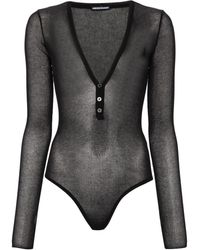 ANDREADAMO - Fine-ribbed Bodysuit - Lyst