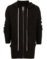 Rick Owens - ジップアップ ニットパーカー - Lyst
