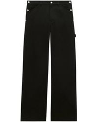 Courreges - Sailor Wide-Leg Cotton Trousers - Lyst