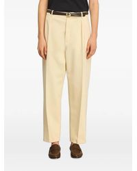 Semicouture - Tera Pleated Straight-Leg Trousers - Lyst