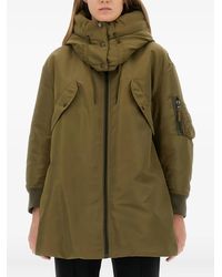 Aspesi - Hooded Zip-Up Puffer Jacket - Lyst