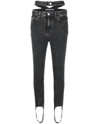 ANDREADAMO - Stirrup-Cuff Skinny Jeans - Lyst
