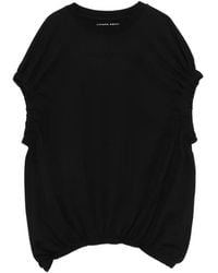 Liviana Conti - Gathered T-Shirt - Lyst