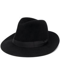 Yohji Yamamoto Klassischer Fedora - Schwarz
