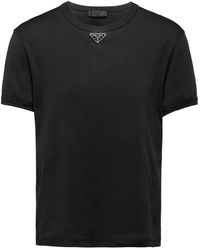 Prada - Classic Crew Neck T-Shirt - Lyst