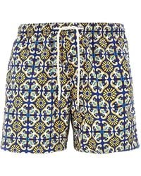 Peninsula - Amalfi Tile-Print Swim Shorts - Lyst
