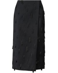 Fabiana Filippi - Tassel-Embellished Wrap Midi Skirt - Lyst