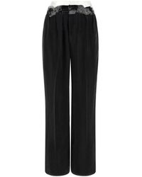 Maison Margiela - Four-Stitch Logo Trousers - Lyst