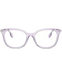 Burberry - Lunettes De Vue À Monture Carrée - Lyst
