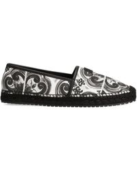 Dolce & Gabbana - Majolica-Print Espadrilles - Lyst