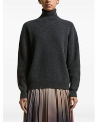Peserico - Roll-Neck Sparkle-Finish Sweater - Lyst