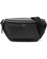 Sandro - Logo-Stamp Leather Belt Bag - Lyst