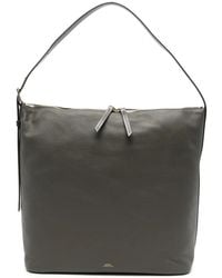 A.P.C. - Large Vera Grained-Leather Shoulder Bag - Lyst