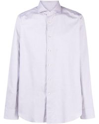 Canali - Textured-finish Cotton Shirt - Lyst