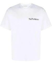 Aries - No Problemo Print Cotton T-Shirt - Lyst