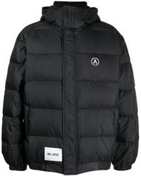 Izzue - Logo-Print Padded Jacket - Lyst