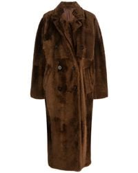Max Mara - Notched-Lapels Double-Breasted Coat - Lyst