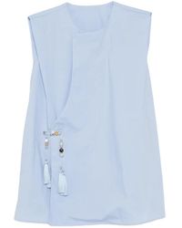 JNBY - Bead-Embellished Tassel-Detail Top - Lyst
