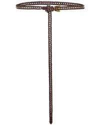 Etro - Chain And Woven Leather Belt - Lyst