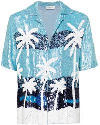P.A.R.O.S.H. - Palms Sequined Shirt - Lyst