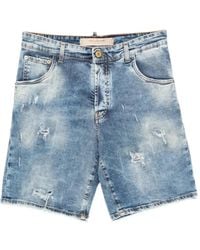 Yes London - Distressed Denim Shorts - Lyst