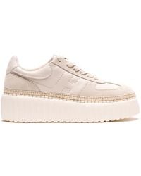 Hogan - Sneakers H-Stripes Con Suola Rialzata - Lyst