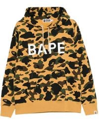 A Bathing Ape - Camouflage Hoodie With Drawstring Hood - Lyst