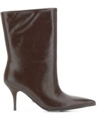 Twentyfourhaitch - Unuk Crinkled-Patent Pointed-Toe Ankle Boots - Lyst