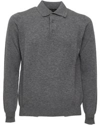 FILIPPO DE LAURENTIIS - Long-Sleeve Polo Shirt - Lyst