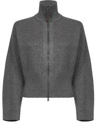 Brunello Cucinelli - Cardigan mit Reißverschluss - Lyst