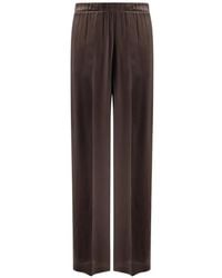 Semicouture - Elasticated Wide-Leg Trousers - Lyst