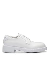 Prada - Round-Toe Lace-Up Shoes - Lyst