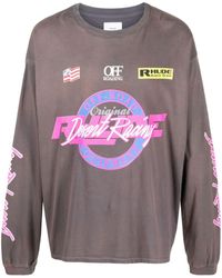 Rhude - Desert Racing cotton T-shirt - Lyst