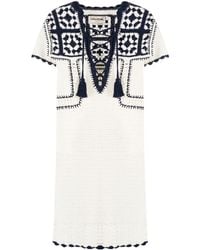 Zadig & Voltaire - Imany Tasselled Crochet Organic Cotton Minidress - Lyst