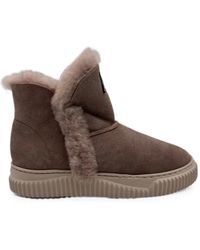 Voile Blanche - Shearling-Lined Suede Ankle Boots - Lyst