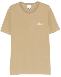 A.P.C. - Rue Madame Logo-Print T-Shirt - Lyst
