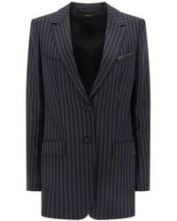 Tom Ford - Corded Chalk-Stripe Wool Western Jacket - Lyst
