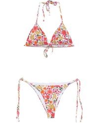 FARM Rio - Floral Triangle Bikini - Lyst