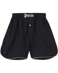 Palm Angels - Logo-patch Cotton Boxer Shorts - Lyst