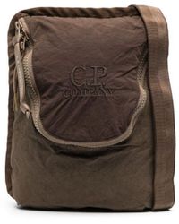 C.P. Company - Embroidered-logo Messenger Bag - Lyst