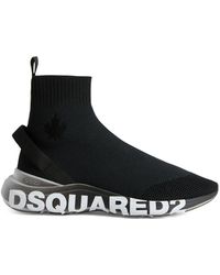 DSquared² - Zapatillas estilo calcetín con logo estampado - Lyst