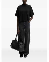 Sportmax - Logo-Patch Cropped T-Shirt - Lyst