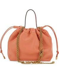 Chloé - Sac Cabas À Lien De Resserrage Et Chaîne - Lyst