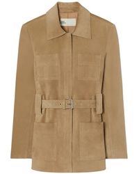 Tory Burch - Belted Suede Jacket - Lyst
