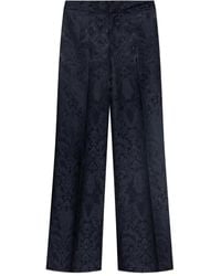 Etro - Trousers With Silk Trim - Lyst