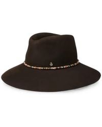 Maison Michel - Lauren Beaded-Trim Hat - Lyst