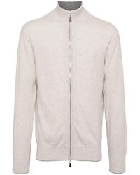 N.Peal Cashmere - Knightsbridge Zip-Up Cardigan - Lyst